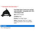 thumbnail image 2 of Front Right Upper Control Arm and Ball Joint Assembly - Compatible with 1995 - 1998 Dodge B1500 1996 1997, 2 of 2