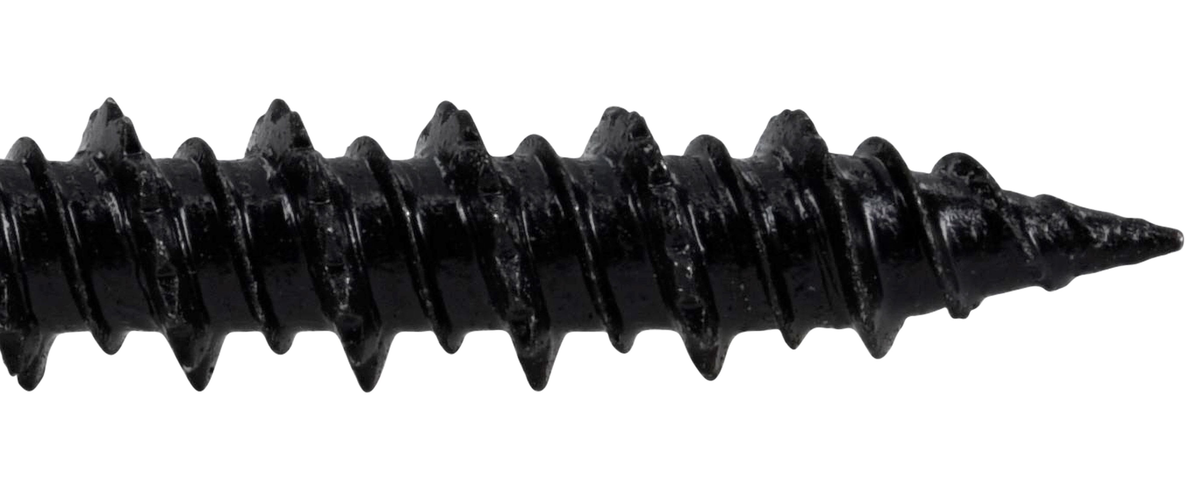 (2 pack) Hillman Concrete Screw Anchors, 3/16 x 1-3/4", Steel, Corrosion Resistant, Black, 12 sets