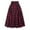 Red, variant on Idoravan Women's Basic Versatile Skirt Women Fashion Plaid Printing With Buttons Vintage High Waist Pleated Skirt