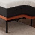 thumbnail image 4 of ESHINE Split Top King Adjustable Bed Frame with 12" Gel Memory Foam Mattress - Electric Upholstered Base, Massage Function, Wireless Remote, Head & Foot Incline, USB Ports, Under Bed Light,Orange, 4 of 10