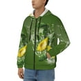 thumbnail image 3 of Kdxio Friut Avocado Print Men Hoodies Casual Hoodies for Men with Zip Pockets Full Zip Long Sleeve Sweatshirt Sports Hooded Jacket-XX-Large, 3 of 5