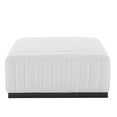 thumbnail image 2 of Modular Ottoman Accent Chair, White Black, Fabric, French Living Lounge Cafe Lobby Hospitality Restaurant, Modern Contemporary HB33766, 2 of 5