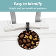 thumbnail image 2 of 2Pcs Leather Round Acorns Cruise Luggage Tag with Privacy Cover and Name ID Tag - Suitable for Travel Handbags Backpacks School Bags Luggage Tags, 2 of 7