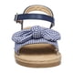 thumbnail image 5 of Sandalias Para Niñas Textil Cuadros Con Moño Formal Casual azul 20 Tropicana 005A6S, 5 of 5