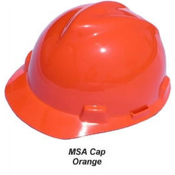 MSA V-Gard Cap Style Hard Hats with One Touch Suspensions Standard Orange