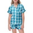 thumbnail image 2 of Winter Outfits Teens Girls Outfits Hildren's Shirt And Pants Set Christmas Pyjamas Set With Pockets Christmas Set, 2 of 4