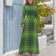 thumbnail image 3 of County ARMAGH Irish Tartan Ulster Province Ireland Long Dress evening dresses ladies Women's evening dress, 3 of 4