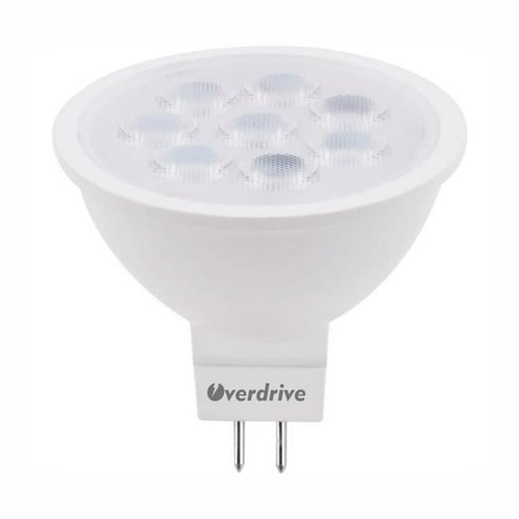 Overdrive 644 6.5W 2700K MR16 Dimmable LED GU5.3 Base Flood Bulb, Warm White - Pack of 6