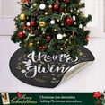 thumbnail image 6 of Coolnut Thanksgiving Christmas Tree Mat Round Christmas Tree Stand Mat Decoration for Holiday Party Home Christmas Day Ornaments Floor Door, 28.3", 6 of 6