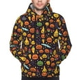 thumbnail image 4 of Hoodies for Men - halloween pumpkins elements Long Sleeve Comfrt Men'S Fashion Hoodies & Sweatshirts, Sweatshirts for Men Hoodies Pullover Clothing Clothes with Pouch, 4 of 7