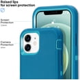 thumbnail image 4 of Compatible with iPhone 12 Case/iPhone 12 Pro Case 6.1-Inch (2020), Heavy Duty Defender 3-Layer Rugged Shockproof Drop Protective Cover Phone Cases for iPhone 12/12Pro,Blue Teal, 4 of 12