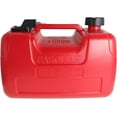 3 Gallon Portable Boat Fuel Tank with Line Connector, 12L Red Marine Outboard Motor Fuel Tank