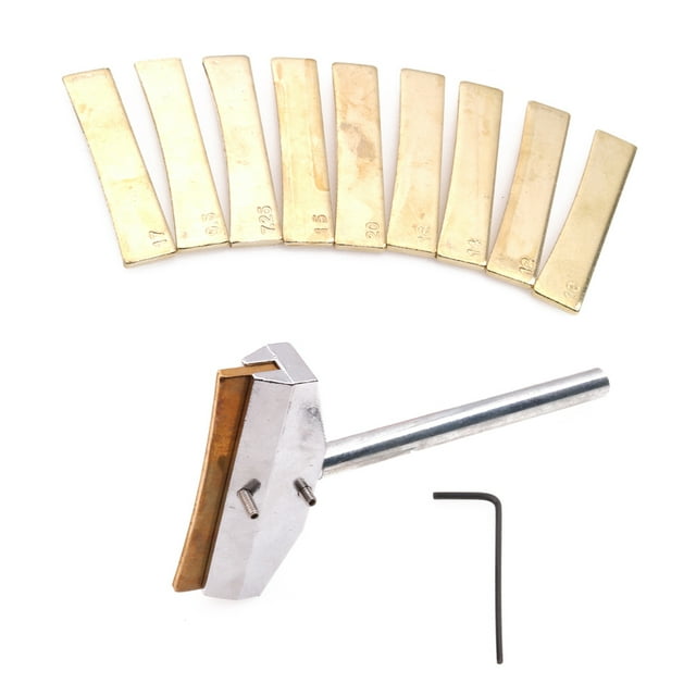Guitare Électrique Manche Basse Frette Incrustation Outil 9pcs Pression Frette Outils Ensemble Radian Frette Presse Cal Accessoire Instrument de Musique