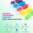 thumbnail image 3 of Toilet Gel, 60 Count 5 Kinds Of Scent Toilet Cleaner Bowl Gel Stamp Kit Air Freshener, 3 of 4