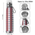 thumbnail image 3 of Modern 29oz Stainless Steel Insulated Thermos with Tea Filter, 360° Printed Travel Bottle, Leakproof BPA-Free Flask with Anti-Slip Base, 304 Inner & 201 Outer, Vacuum Cup, 3 of 6