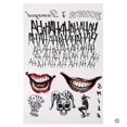 thumbnail image 1 of Waterproof Temporary Tattoo Sticker Skeleton Clown Clown Pattern Tattoo Water Transfer Human Body Art Fake Tattoo Women And Men Style 2, 1 of 5