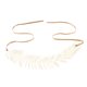 thumbnail image 5 of Diadema Nupcial De Del Rhinestone De material perla De Del cabellero Oro Zulema Venda de la boda Mujeres, 5 of 8