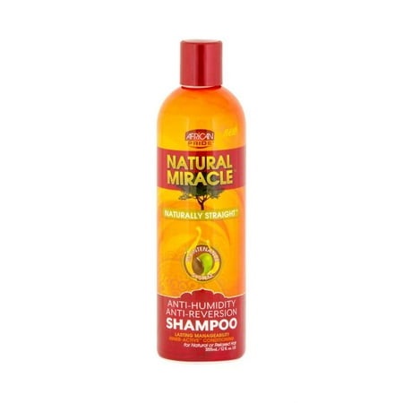 African Pride Natural Miracle Anti Humidity Shampoo 12 Oz