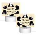 thumbnail image 2 of Fotbe Panda Doing Yoga Pattern Acrylic Night Light Gift with 3 Color ModesTouch-Sensitive LED Lamp Perfect Gift for Mother's Day, Birthday, or Christmas, 2 of 9