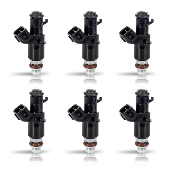 Fuel Injector for FJ485 8001492N 16450RCAA01 MP55064 Set of 6 ISA For Acura Honda Saturn ILX MDX TL Accord Odyssey Pilot Ridgeline Vue L4 V6 2.0L 3.0L 3.5L 2003-2011 2012 2013 2014 2015 2016 2017