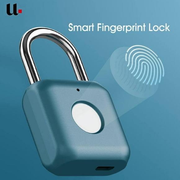 Youdian Serrure de Porte Intelligente à Empreinte Digitale pour Chaton, Cadenas USB Rechargeable, Vol Sans Clé, Sécurité pour Tiroir de Bagages de Voyage, Déverrouillage Rapide