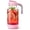 Pink, variant on 32 oz (1 Qt) Glass Mason Jar Pitcher with Pour Spout Lid & Handle, Airtight Leak-Resistant Flip-Top, Wide Mouth for Ice & Fruit, Non-Slip  Base, Measuring Marks, Fridge Water & Iced