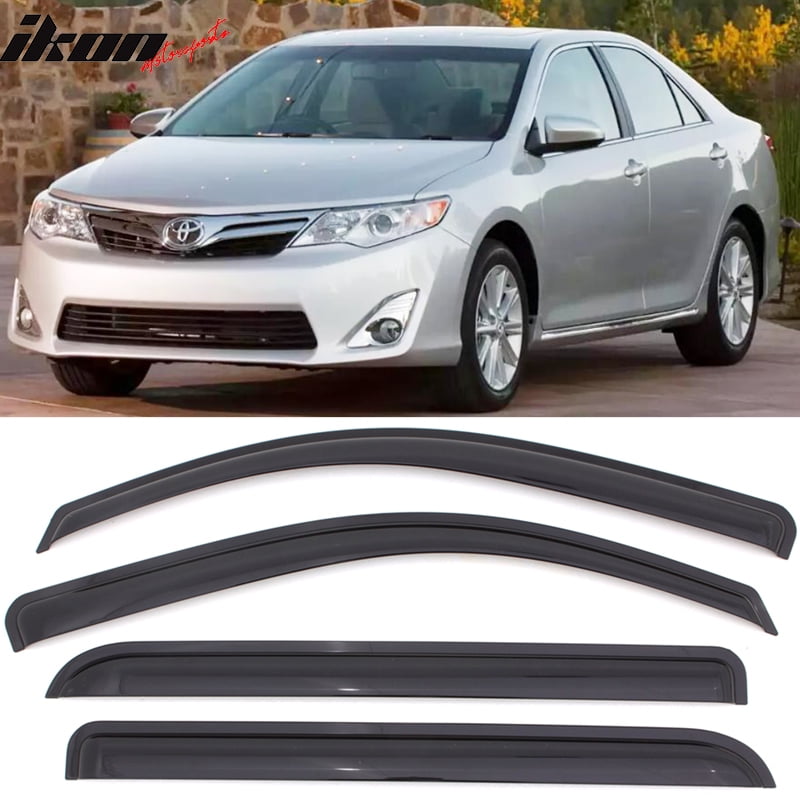 Compatible with 1214 Toyota Camry Acrylic Window Vent Visor Deflector