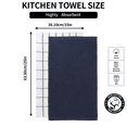 thumbnail image 2 of Sortora Kitchen Towel 100% Cotton, Super Soft and Absorbent Quick Drying Dish Towels for Kitchen,Dish Cloth for Wash Dish ,Kitchen Towels Set, 15 x 25 Inches, 3 Pack，Dark blue, 2 of 7
