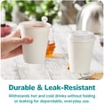 thumbnail image 4 of Vasos de café desechables GUSTO, papel blanco, 16 oz, 100 unidades, 4 of 8