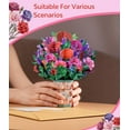 thumbnail image 4 of Pop Up Card, 3D Flower Bouquet Greeting Cards for Women with Note Card and Envelope for All Occasion, Mother's Day, Anniversary, Birthday, Thank You, Teacher Appreciation Card, 4 of 8