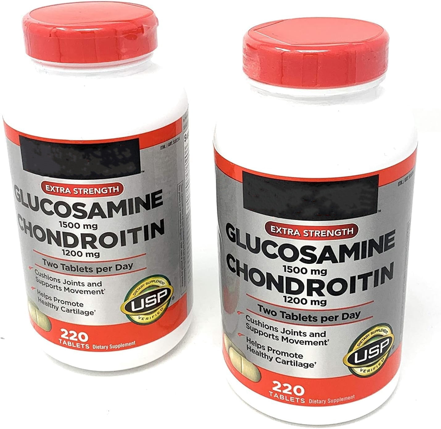 Glucosamine 1500mg/Chondroitin 1200mg 280 Tablets (Pack of 2)