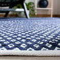 thumbnail image 6 of SAFAVIEH Boston Angelica Diamond Trellis Cotton Area Rug, Navy, 2'6" x 4', 6 of 10