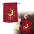 thumbnail image 1 of Modern Flannel Drawstring Pouch for Tarot Card Storage and Organizing Divination Accessories with Universal Home Textile Design, 1 of 3