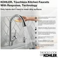 thumbnail image 7 of Kohler 22036-2MB Simplice Touchless Pull Down Kitchen Faucet, Kitchen Sink Faucet with Pull Down Sprayer, Vibrant Brushed Moderne Brass, 7 of 7