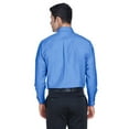 thumbnail image 2 of Harriton M600 Men's Long Sleeve Oxford Shirt-French Blue-XS, 2 of 3