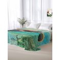 thumbnail image 6 of Sea Turtle Flat Sheet Only Twin Size, Soft Breathable Bed Top Sheets for Mattress, Coastal Nautical Ocean Summer Beach Luxury Bedding Flat Sheets for Home Hotel Bedroom Bed Protection, 6 of 9