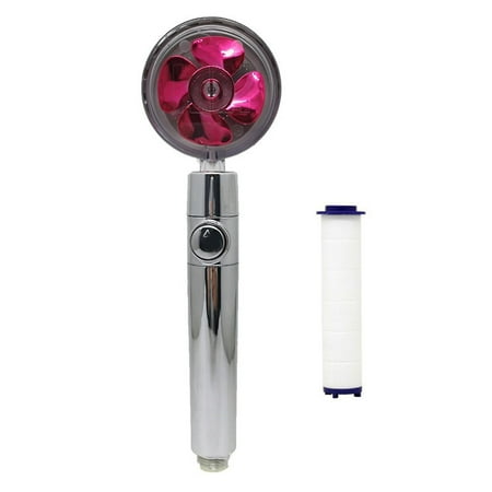 propeller driven handheld shower head