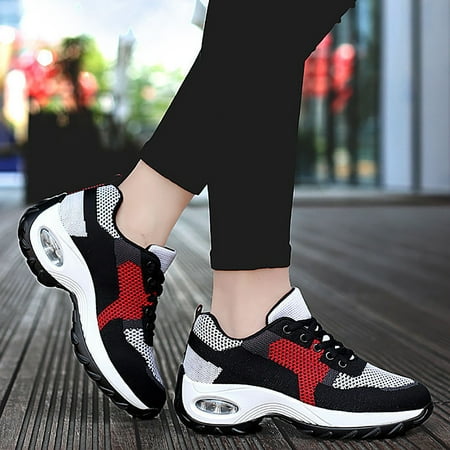 XDDST Womens Flats Comfortable Dressy Leisure Summer Sport Shoes Running Shoes Breathable Fashion for Student and Teenagers Black
