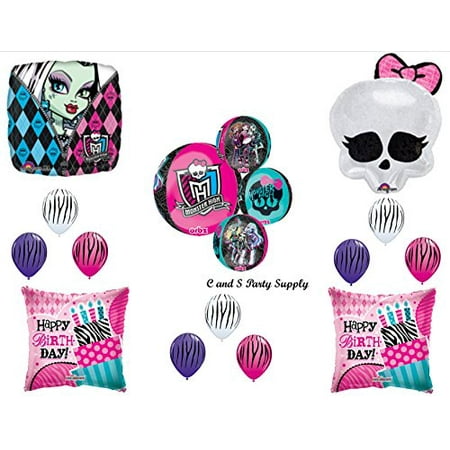 MONSTER HIGH ORBZ Skullette Birthday Party Mylar Balloon Decorations Supplies