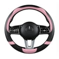 thumbnail image 1 of Funda Protector Cubre Volante Accesorios Auto Mujer Tipo O 38cm Modelo Negro con Rosa, 1 of 4