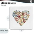 thumbnail image 4 of Stupell Industries Bohemian Blooming Earth Tone Heart Canvas Art, 17 x 17, by Lanie Loreth, 4 of 8