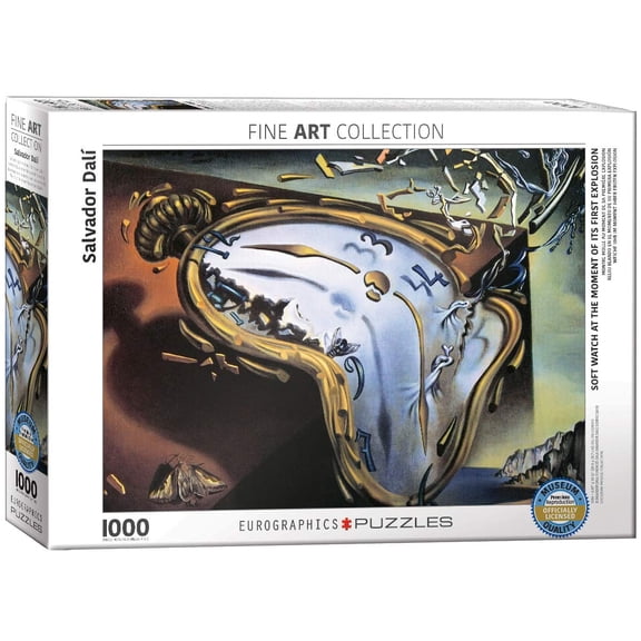 EuroGraphics Soft Watch at the Moment of First Explosion by Salvador Dali Jigsaw Puzzle – 1000 Pieces, Surrealist Artwork