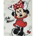 thumbnail image 4 of Disney Minnie Mouse Peplum T-Shirt and Leggings Outfit Set Polka Dots Infant to Little Kid, 4 of 5