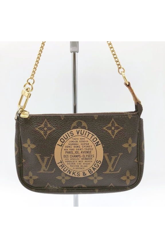 Pre-Owned Louis Vuitton M60153 Mini Pochette Accessoires T&B Pouch Handbag Monogram Women's