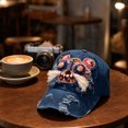 thumbnail image 4 of Chinese head embroidered hat handmade head hat a gift for dads moms husbands men fathers, 4 of 7