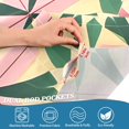thumbnail image 3 of Yayeee Kitchen Curtains Tier Pair Light Filtering 27"x36" Rod Pocket Short Cafe Window Panel, Pink Symmetrical Stars, 3 of 7