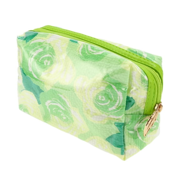 Unique Bargains 1 Pc Women Octagonal Travel Organizer Toiletry Bag for Business Travel Green TPU