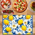thumbnail image 2 of AshasdS Lemon and Floral Pattern Linen Table Mats Set of 4 12x18 inch for Spring Summer Home Table Decor, 2 of 4