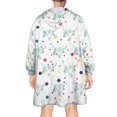 thumbnail image 2 of White Buffalo Skull Dot Pattern Wearable Oversized Blanket,Wearable Blanket Hoodie for Adults,Cozy Hooded Blankets with Super Pockets,Super Warm Fuzzy Pullover for Women & Men, 2 of 6