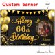 thumbnail image 2 of Banner de decoración de cumpleaños AUBAO Happy 66th Birthday, 2 of 7